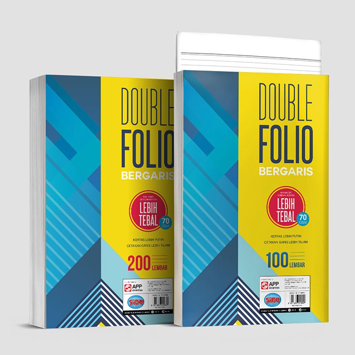 

(10 lembar) Kertas Folio Bergaris / Kertas Folio Bergaris Sidu