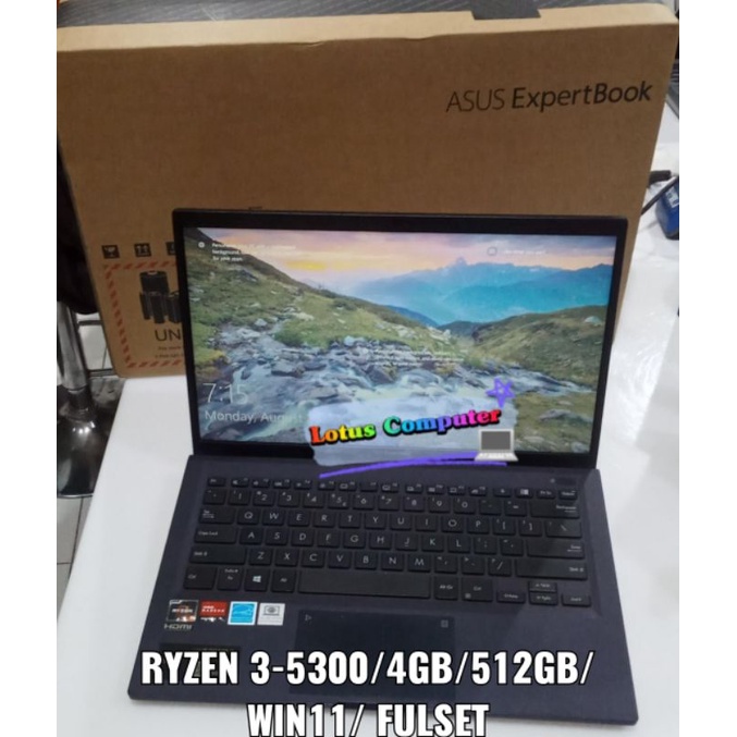 asus expertbook ryzen 3-5300 ssd 512gb