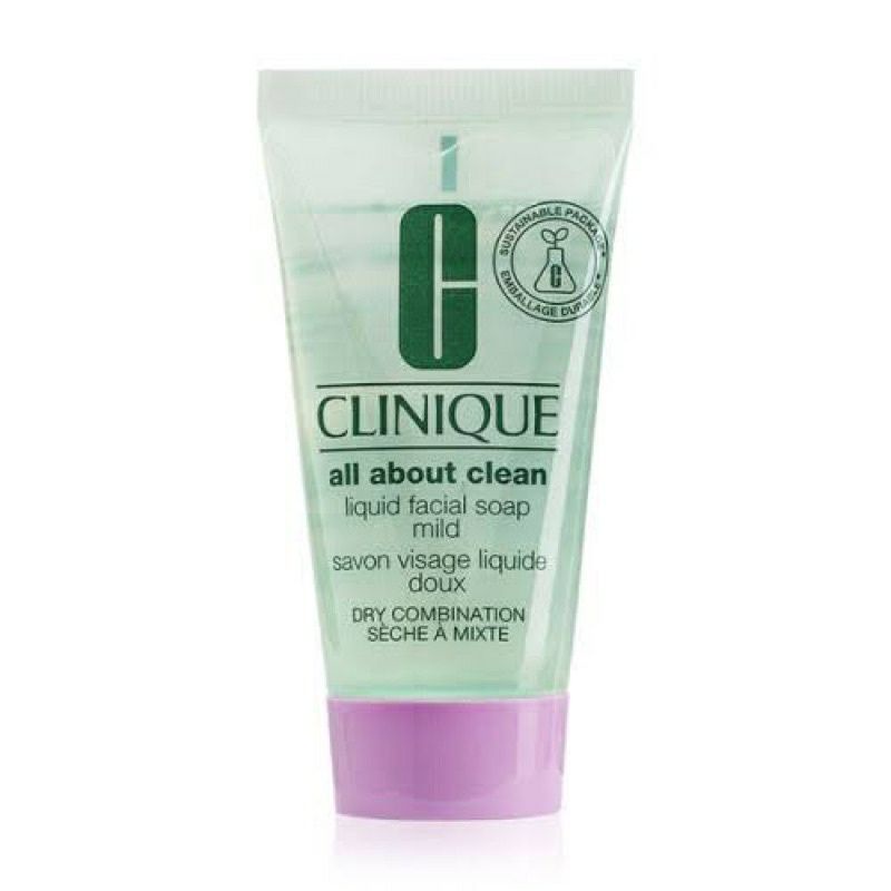 Jual clinique all about clean liquid facial soap mild 30ml shopee