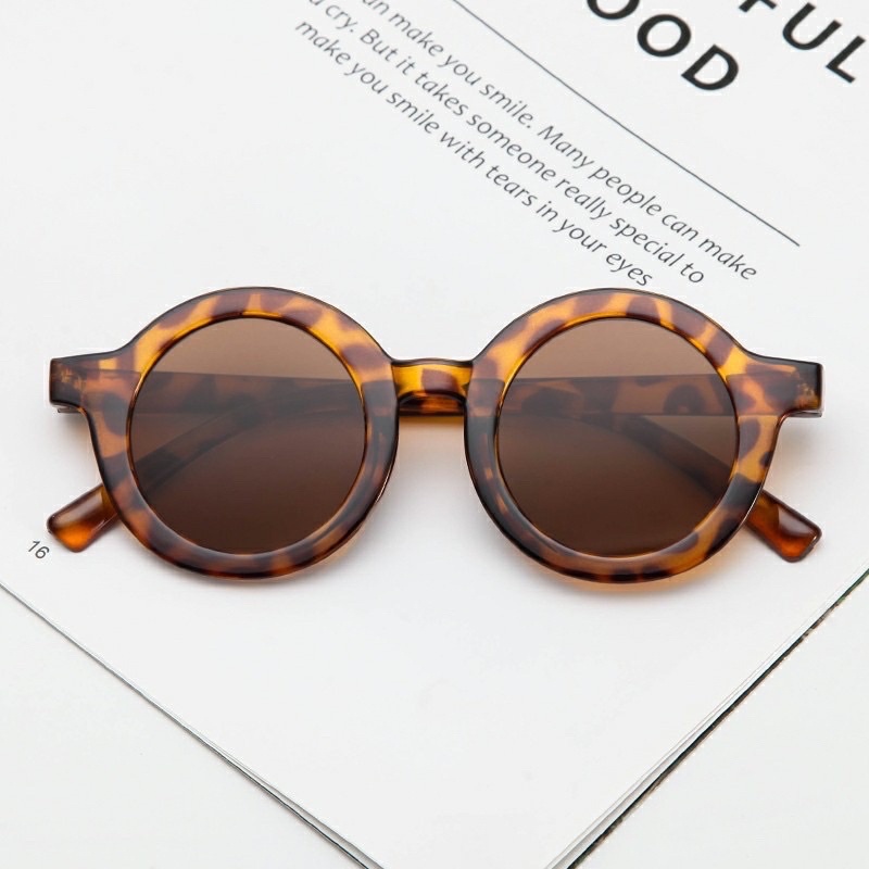 KACAMATA ANAK BULAT KACAMATA ANAK FASHION KACAMATA ANAK UV-BULAT LEOPARD