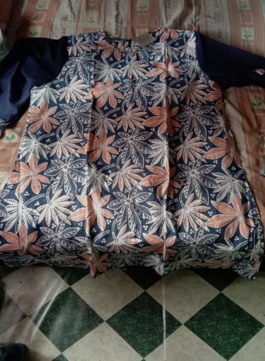 Batik Wanita Kombinasi Katun M L Xl Atasan Batik Wanita Tunik Batik