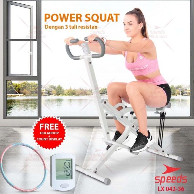 SPEEDS 042-36 Alat Olahraga Gym Fitness Horse Rider Machine Riding Exerciser - Putih