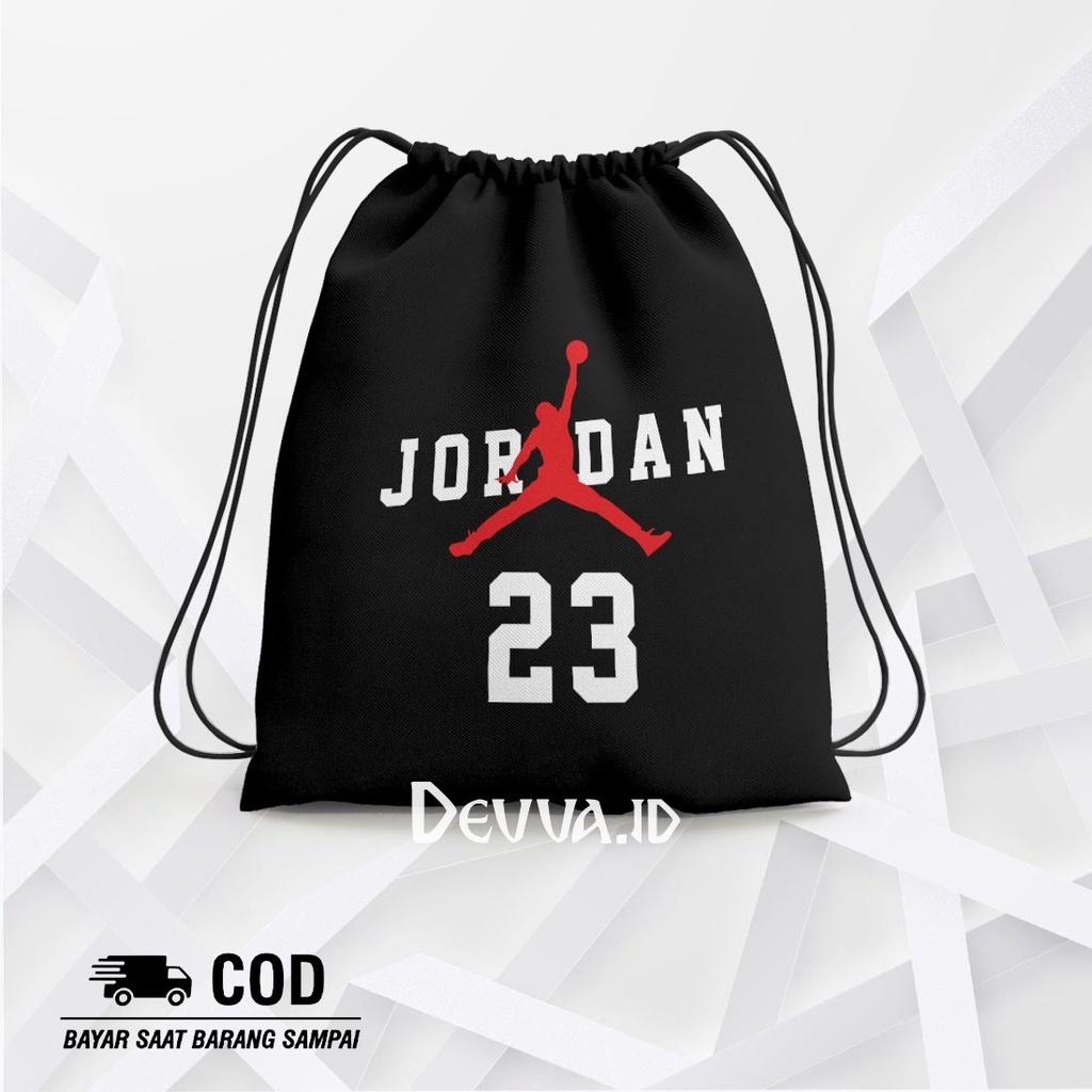 Tas Serut Jordan String Bag Bts Muat Banyak Barang Ukuran 36 X 31 Cm | Devva.Id