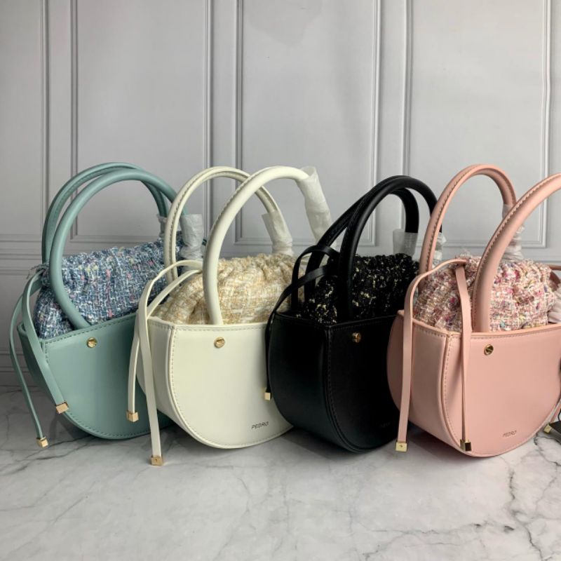 Tas Pedro tweed top tophendle