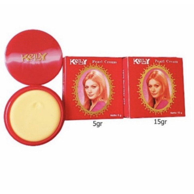 Kelly cream 5 gram &amp; 15 gram ( krim wajah jerawat mencerahkan )