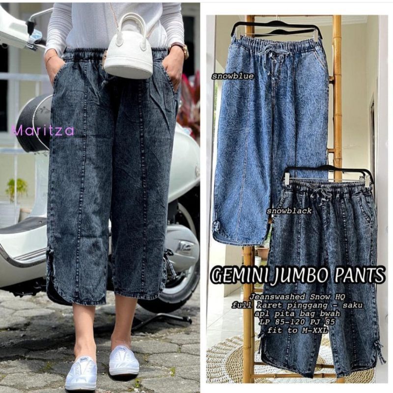 Monica Baggy Pants Jeans Jumbo Wanita Celana Jeans Jumbo