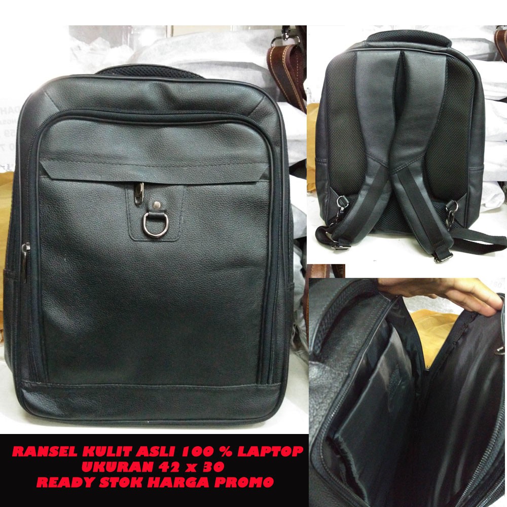 Tas Ransel Laptop Kulit asli