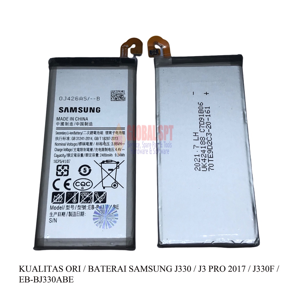 KUALITAS ORI / BATERAI SAMSUNG J330 / BATRE / BATERE SAMSUNG J3 PRO 2017 / J330F / EB-BJ330ABE