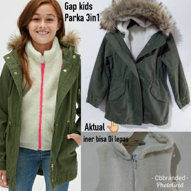 JAKET ANAK PARKA HOODIE/ZIPP - PARKA BRAND GAP