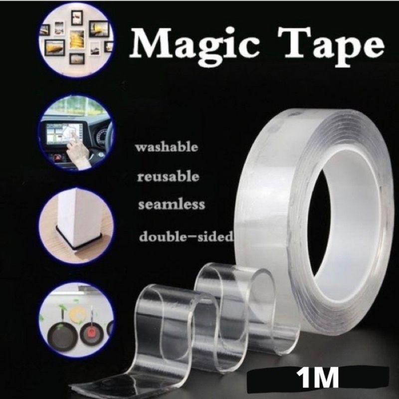 

DOUBLE TAPE MAGIG TAPE SUPER KUAT DUA SISI DAPAT DICUCI