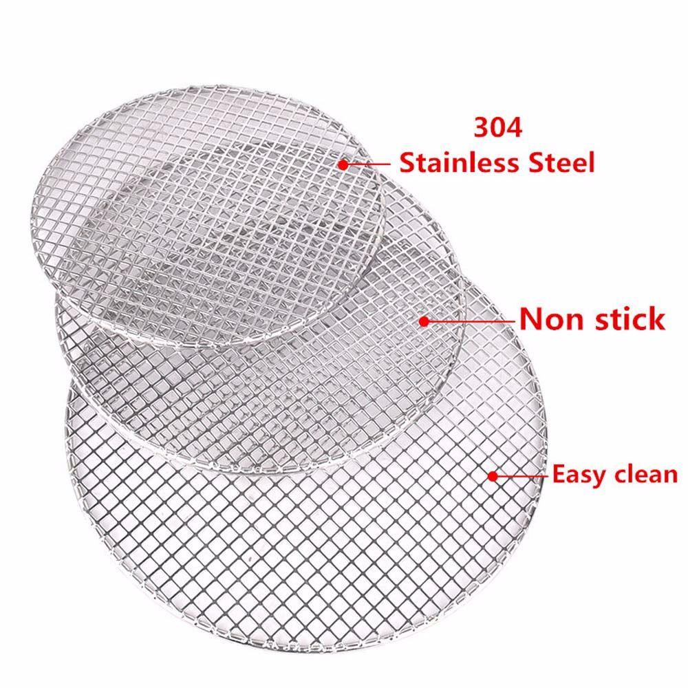 【 ELEGANT 】 Grill Wire Mesh Stainless Steel Pengganti Pesta Masak Outdoor Barbecue Aksesoris BBQ Mat Grid