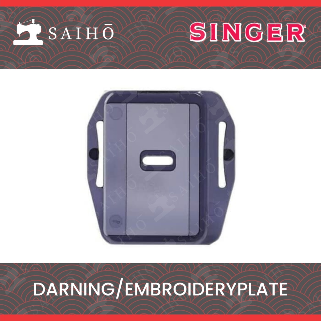 SINGER - Darning Plate / Plat Penutup Gigi Mesin Jahit Portable