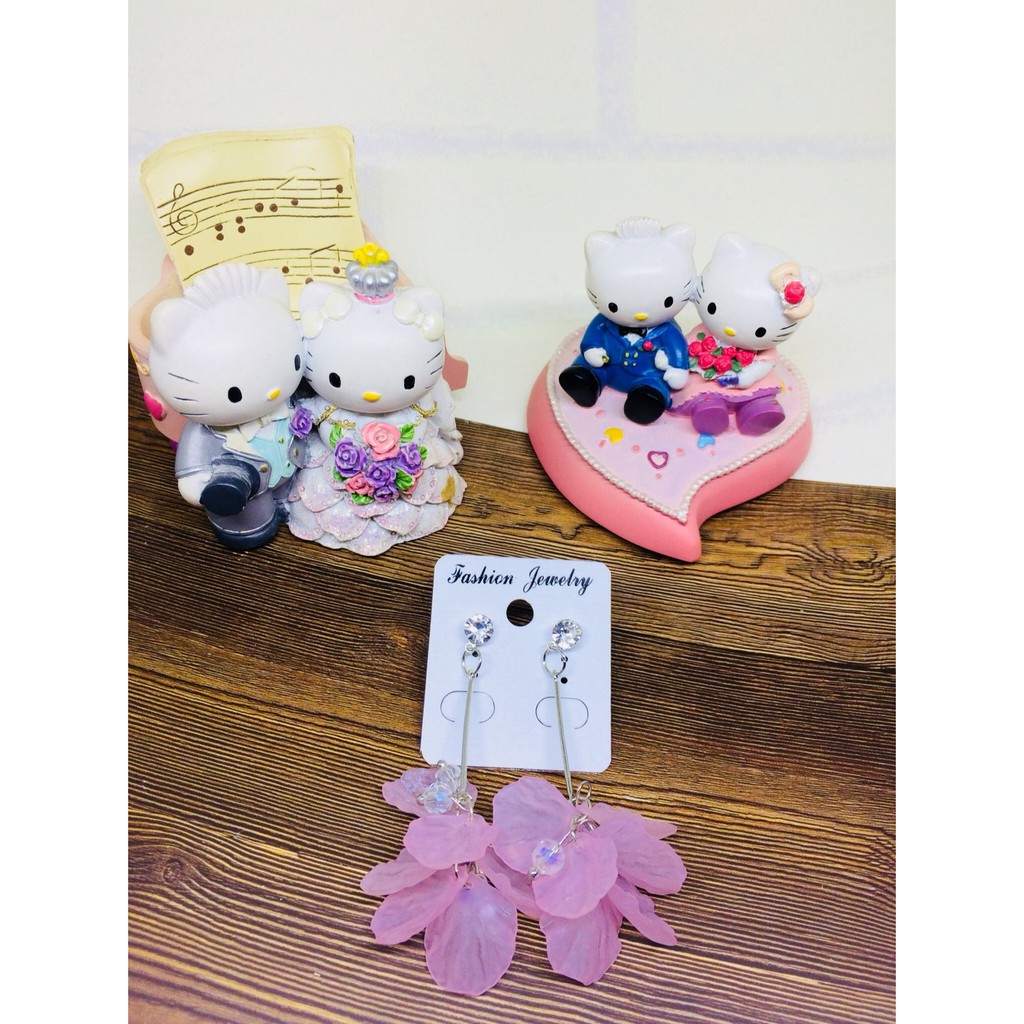 ANTING KOREA PINK ANTING UNGU ANTING PESTA ANTING IMPORT ANTING WANITA ANTING TUSUK