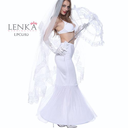 [READY STOCK] PETTICOAT GAUN PENGANTIN PESTA DUYUNG MERMAID 1 RING LPC010