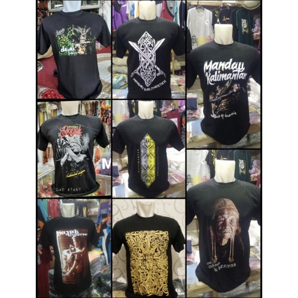 Kaos distro dayak kalimantan