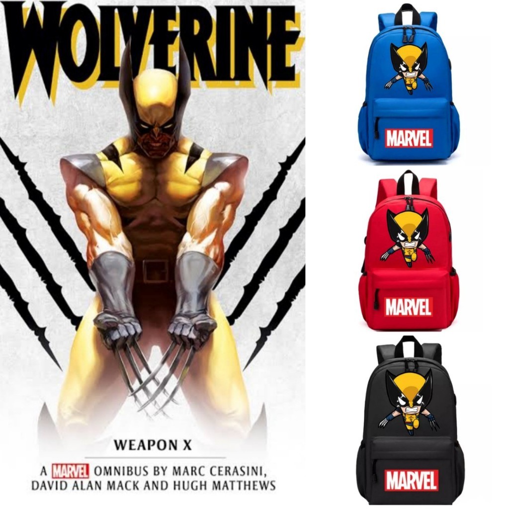 Tas Ransel Sekolah Wolverine Anak Laki Laki Paud TK SD Dan SMP