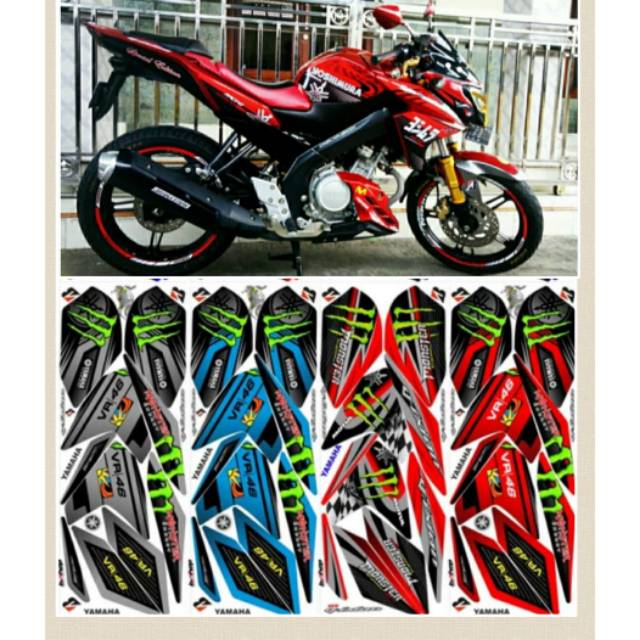 Striping stiker vixion NVL monster variasi