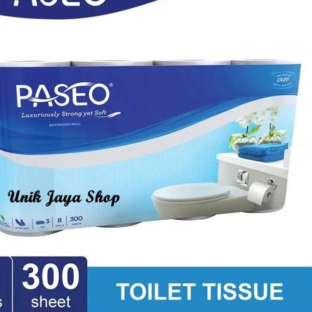 ✼ Paseo Elegant Tissue Bathroom 8 Roll - Tissue Toilet ❃
