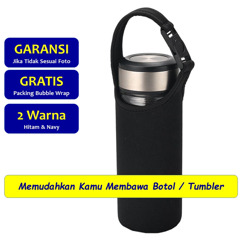 Tas Sarung Gantungan Botol Tumbler Minum Minuman 500ml Anti Tumpah