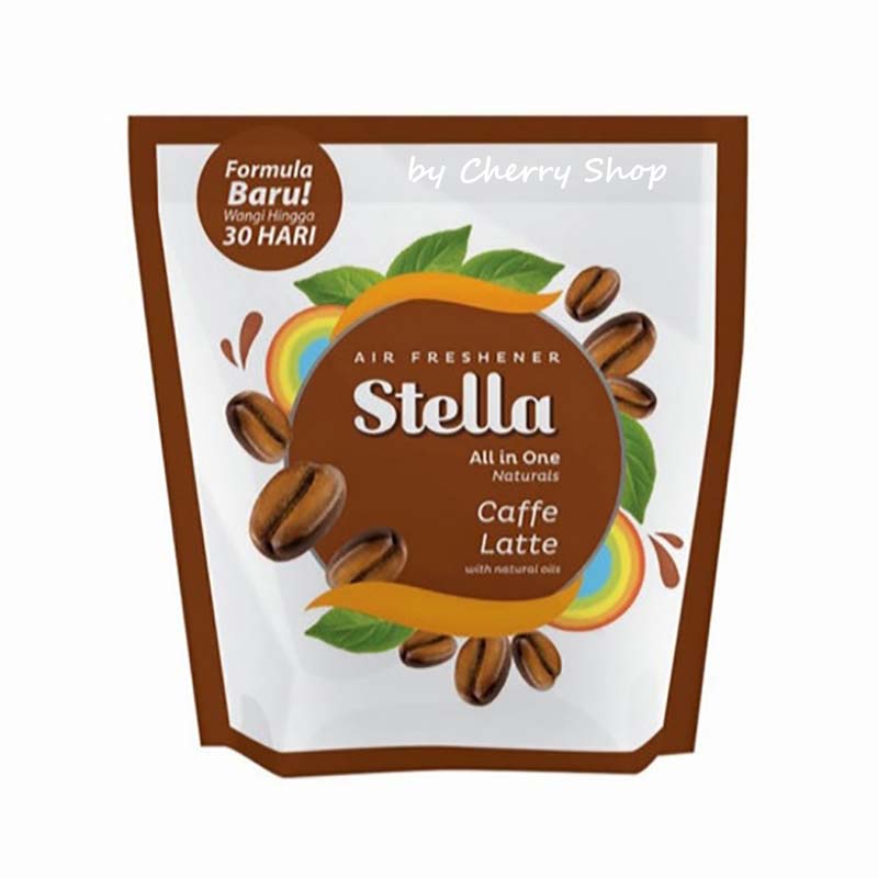 [42+13GR] [55GR] STELLA Pengharum Ruangan | Stella Air Freshener All in One - Stella All in One 42g | Lemon | Orange | Caffe Latte Coffee | Lavender | Fantasy Bougenville | Lime | Tropic Sensation