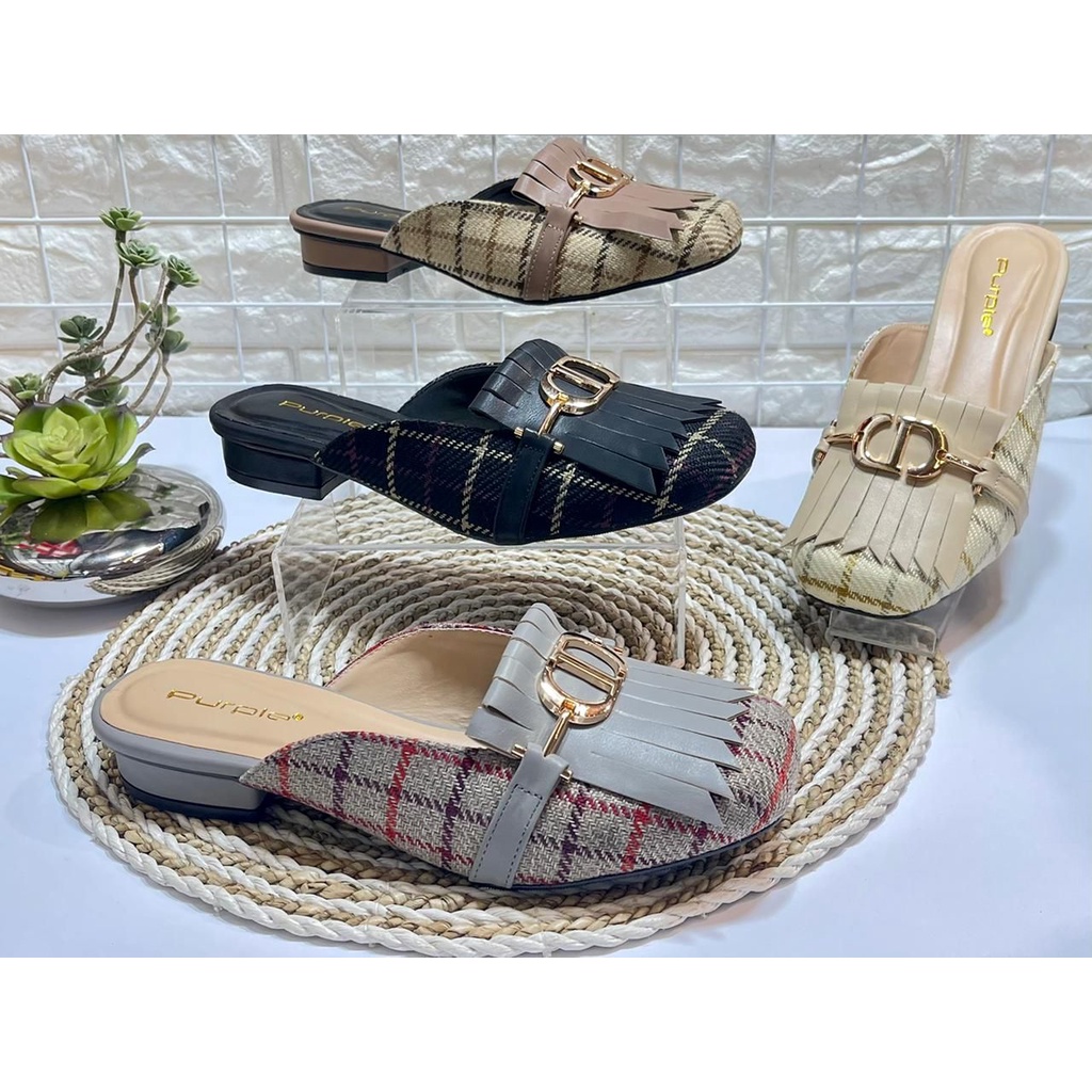 Sandal Purple Y031 - Sepatu Wanita Heels - Heels Shoes Purple