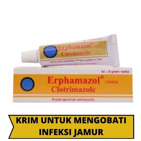 Erphamazol Clotrimazole Salep - Gatal / Infeksi Jamur / Panu / Kadas