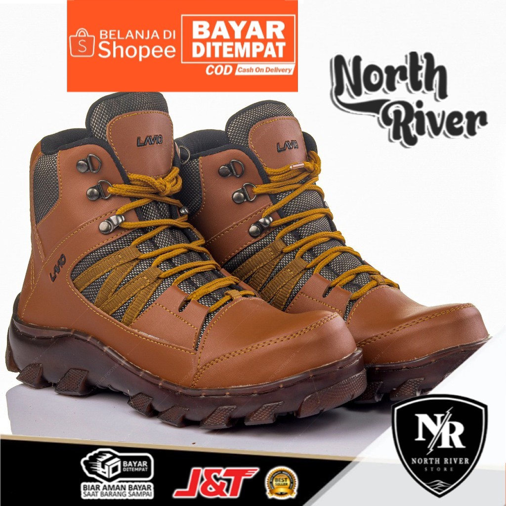 Northriver.id - SEPATU SAFETY OUTDOOR LAPANGAN PROYEK UJUNG BESI PRIA LAVIO TWEEPS ORIGINAL