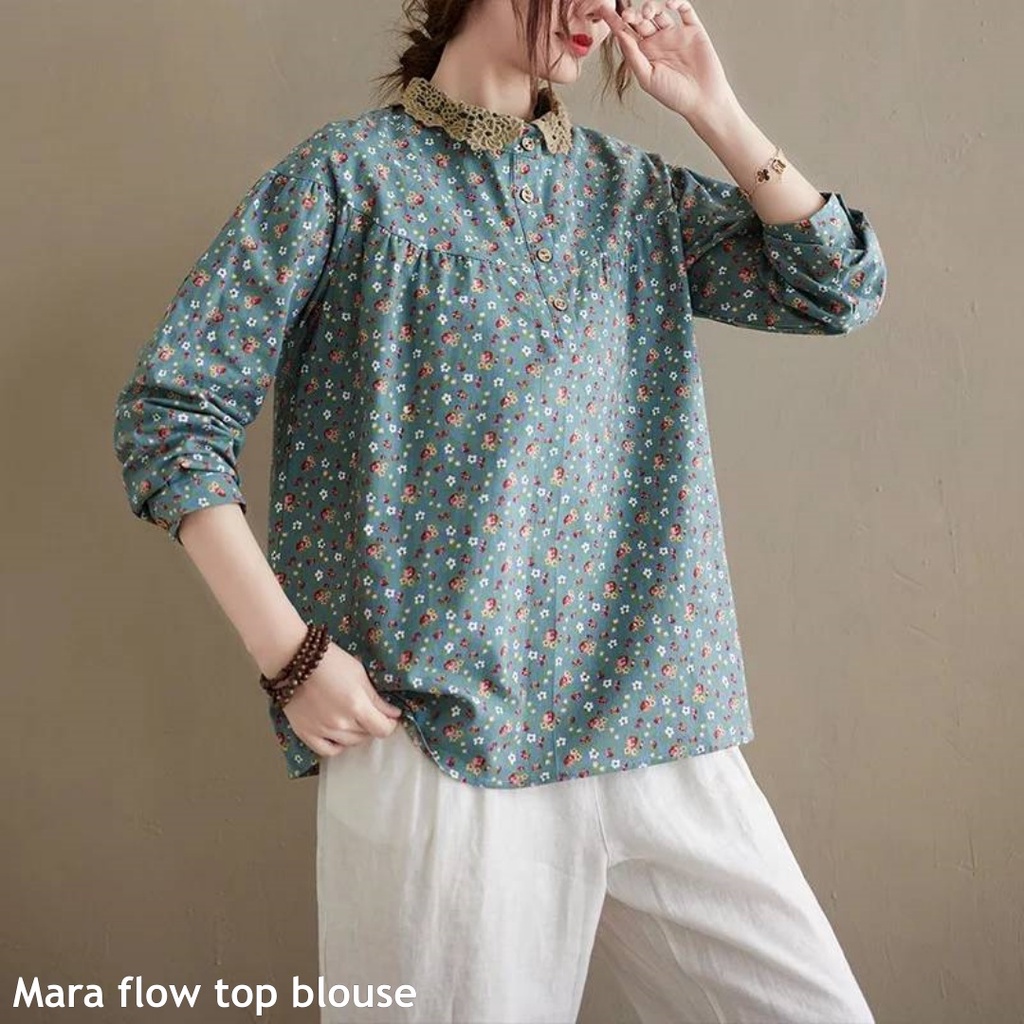 Mara flow top blouse - Thejanclothes