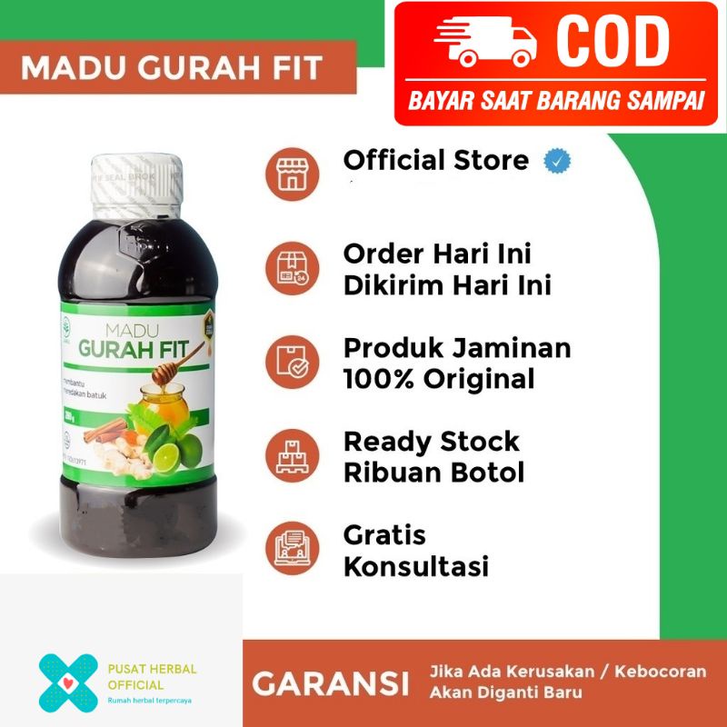 

Madu GURAH FIT Asli Obat Batuk Flu Sesak Nafas Asma Radang Tenggorokan Bronkitis Paru Sinusitis Gangguan Pernafasan Herbal Gurahfit Gurahvit