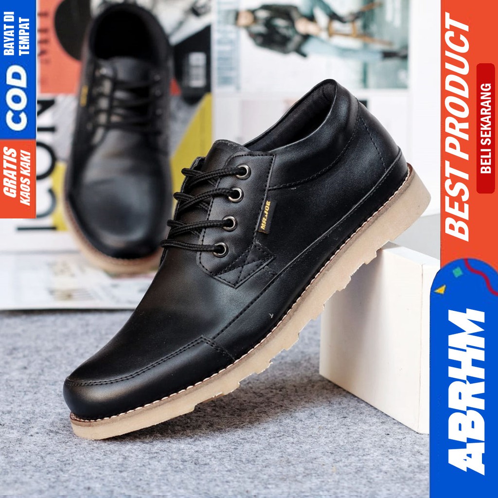 ABRHM X TARANTULA Sepatu Kasual Pria Sepatu Pria Casual Kulit Pu Sepatu Kerja Cowok/Cowo Ori Sepatu Semi Formal Kuliah Kondangan Gaya keren Kekinian Murah Terlaris