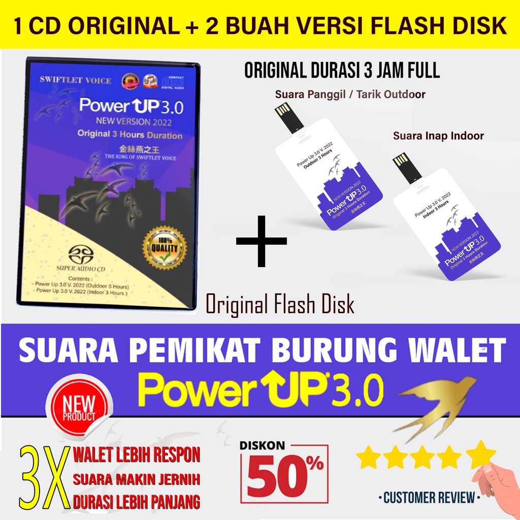 SWIFTLET POWER UP 3.0 | SP. WALET TERBAIK 2022 | 3x LEBIH RESPON | PAKET SUARA PANGGIL & SUARA INAP