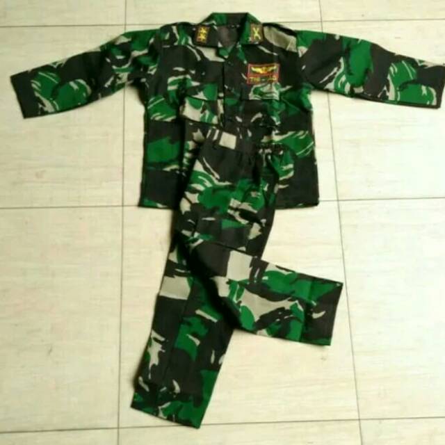 baju TNI anak. baju seragam TNI anak.
