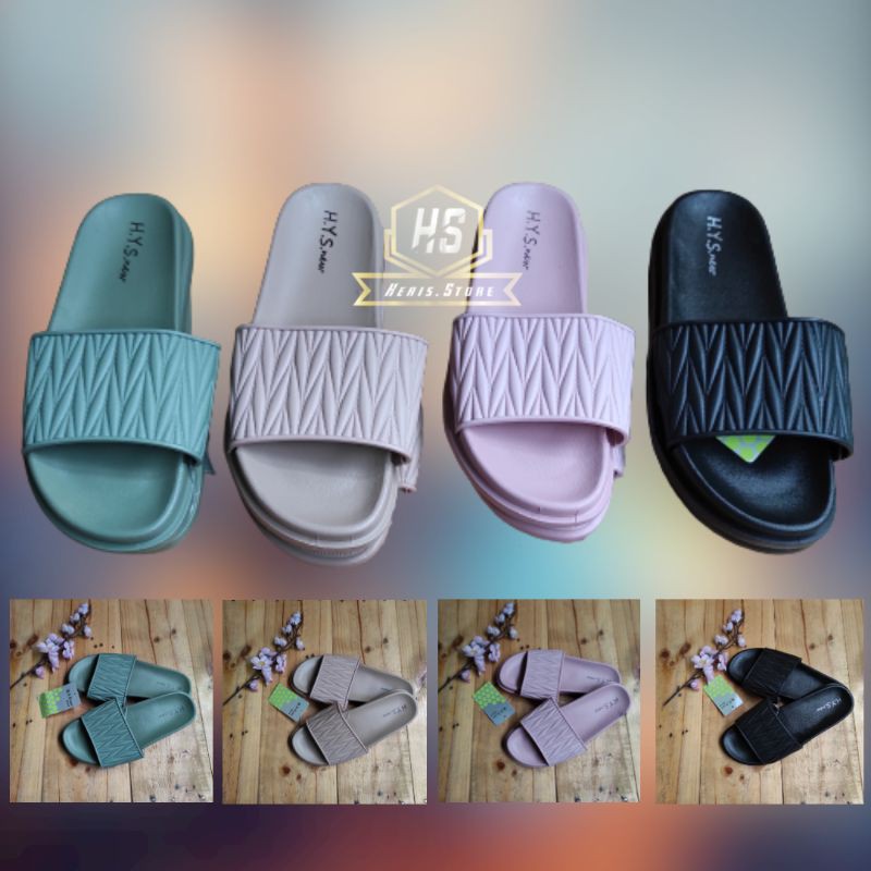 Sandal jelly wanita H.Y.S new import full karet