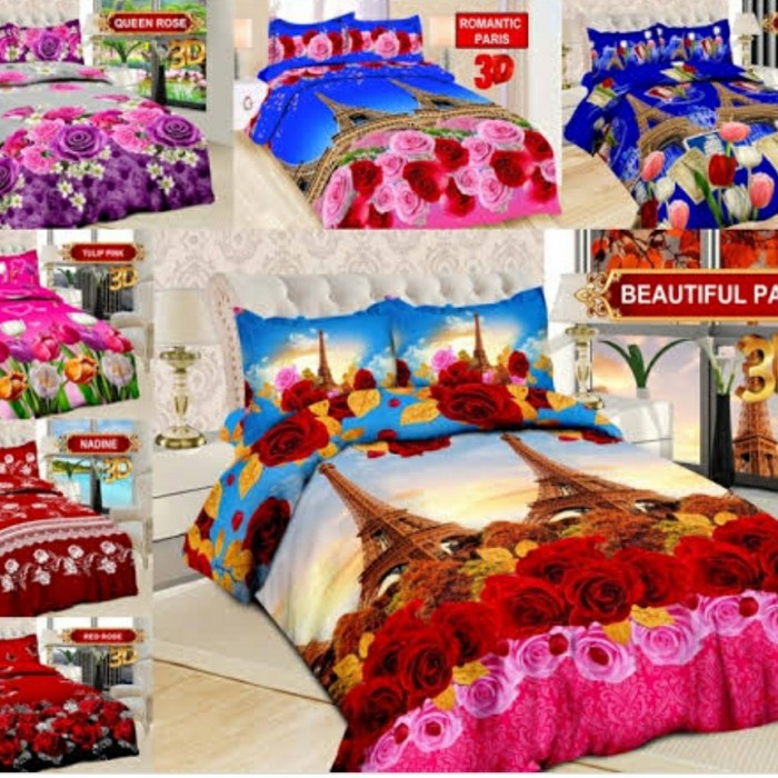 Sprei sprei bonita 180x200 - bebas, 180x200 (king)(U6Q2) Sprei Polos Seprei Homemade Sprei Halus dan