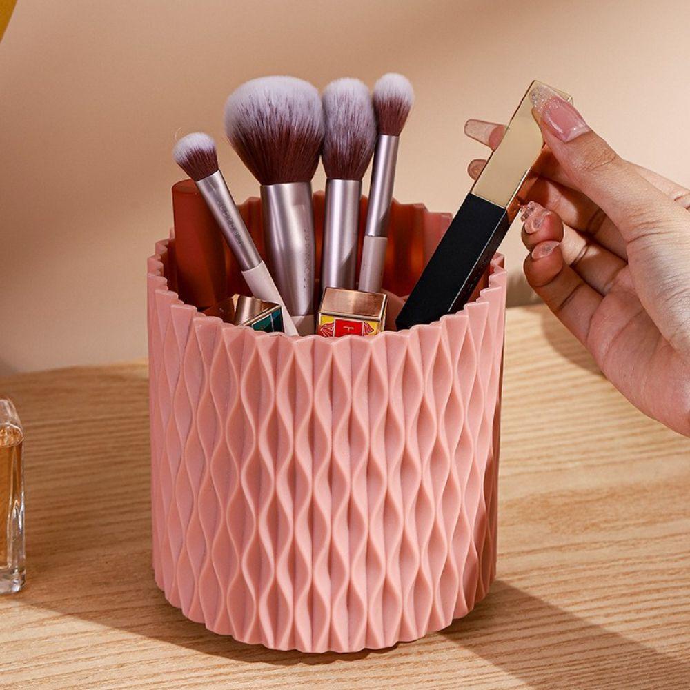 Nickolas1 Tempat Kuas Makeup Multifungsi High Quality Rotatable Maskara Lipstik Pen Organizer Brush Organizer