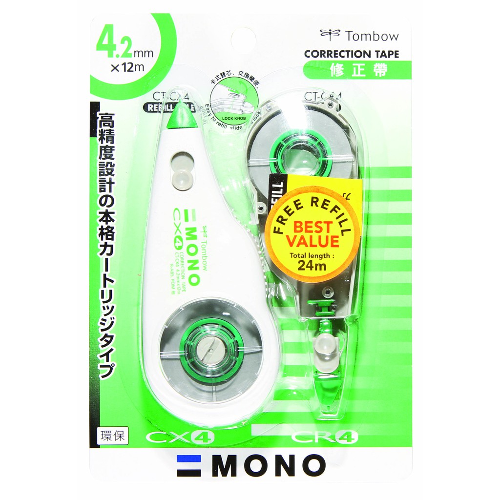 

Tombow Correction Tape Refillable CT-CX Free CT-CR