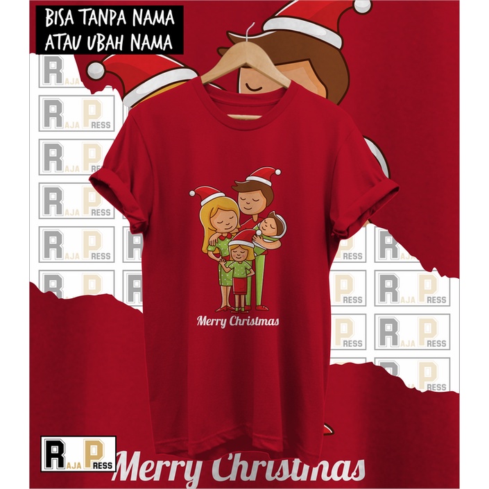 KAOS NATAL KELUARGA NATAL MERRY CHRISTMAS SANTA CLAUS KELUARGA BAJU NATAL