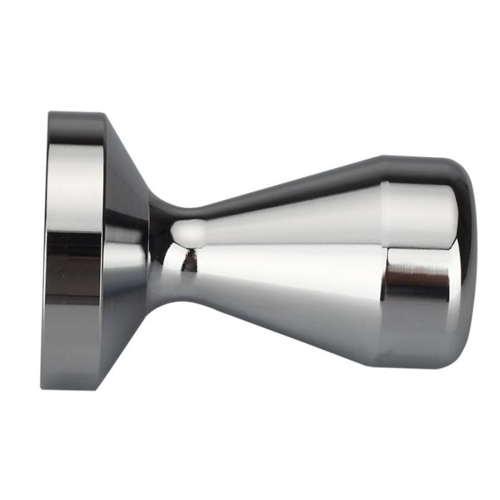 Tamper OneTwoCups Kopi Espreso Flat Stainless Steel Chrome Plated 51mm