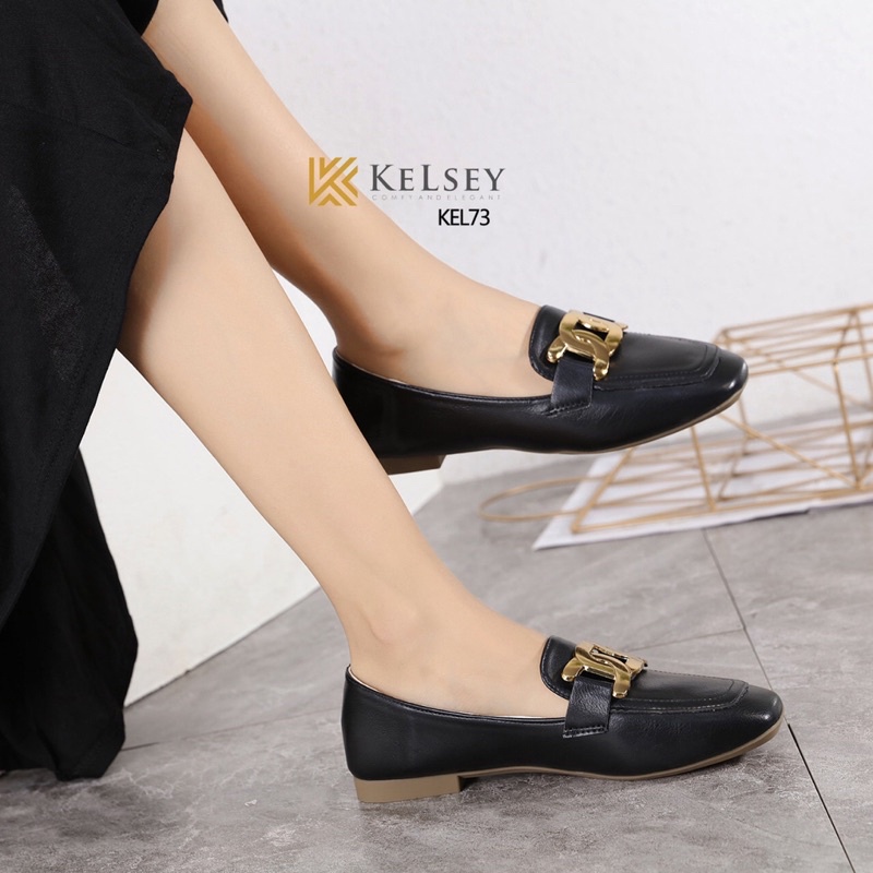 Nicole Sepatu FlatShoes Kerja Wanita Kelsey Import KEL73