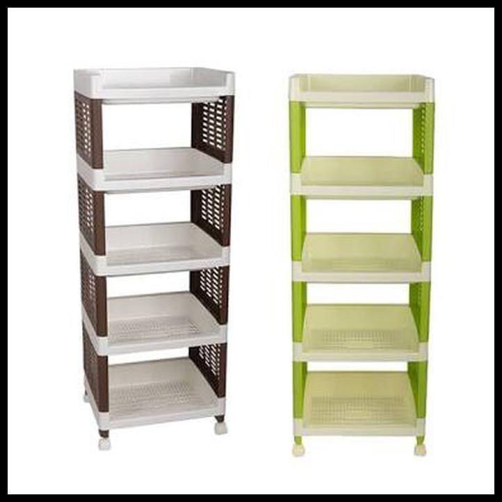 RAK PLASTIK SUSUN 5 + RODA