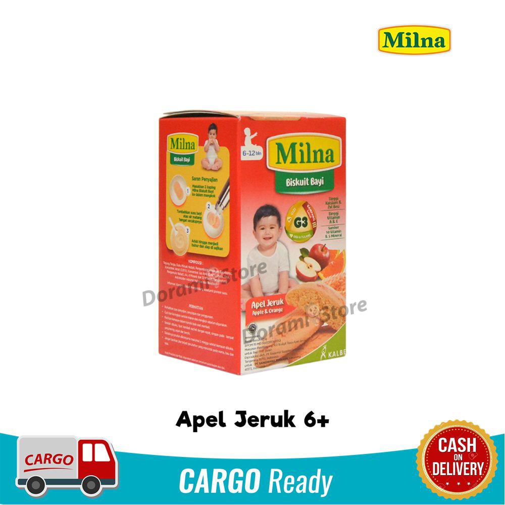 Milna Biskuit Bayi 65gr / Biscuit Bayi 6+ / Cemilan Bayi 6-12 Bulan