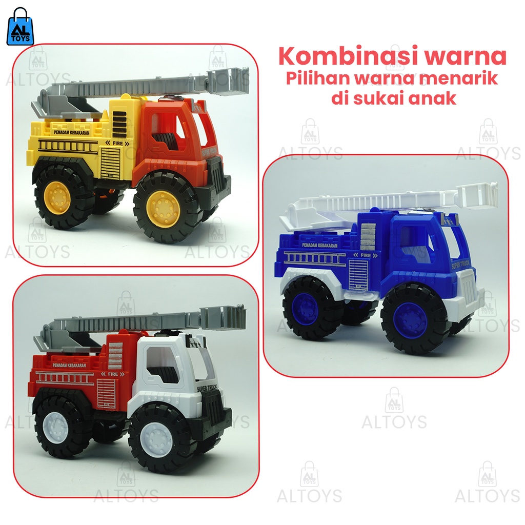 MAINAN ANAK TRUCK KONSTRUKSI AK94 / AK92 MAINAN KONTRUKSI CRANE DEREK / Mainan mobil truck kontruksi / Pemadam Kebakaran