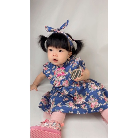 dress anak perempuan newborn set bonnet MIRABELLA corry fay NORIKO DRESS gaun ulang tahun anak perempuan cewek fay dress baby balita 1 2 3 tahun 0-12 bulan