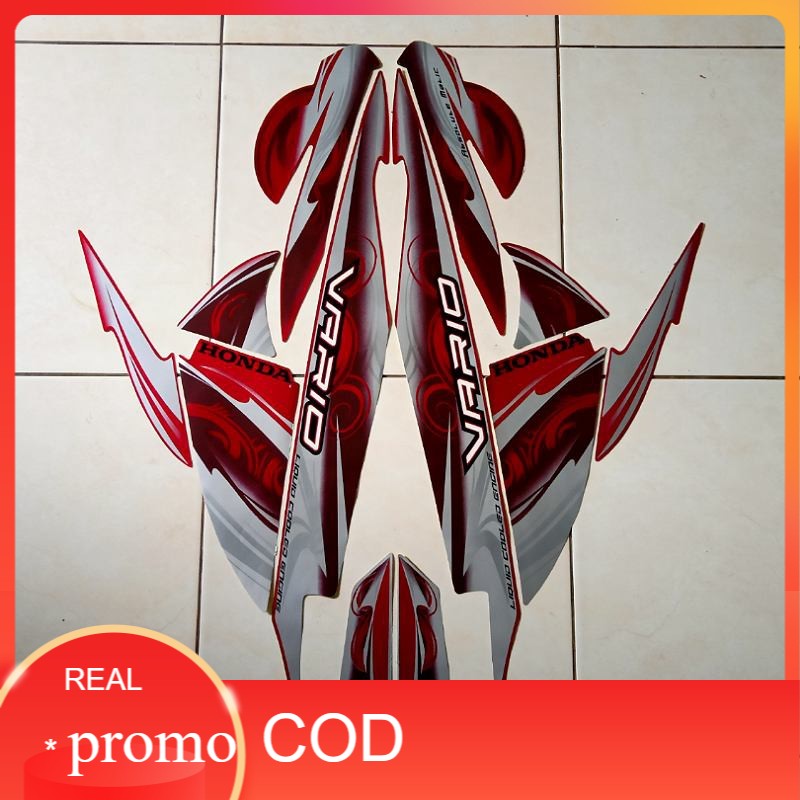 Stiker Motor Vario Cw 110 2010 Merah
