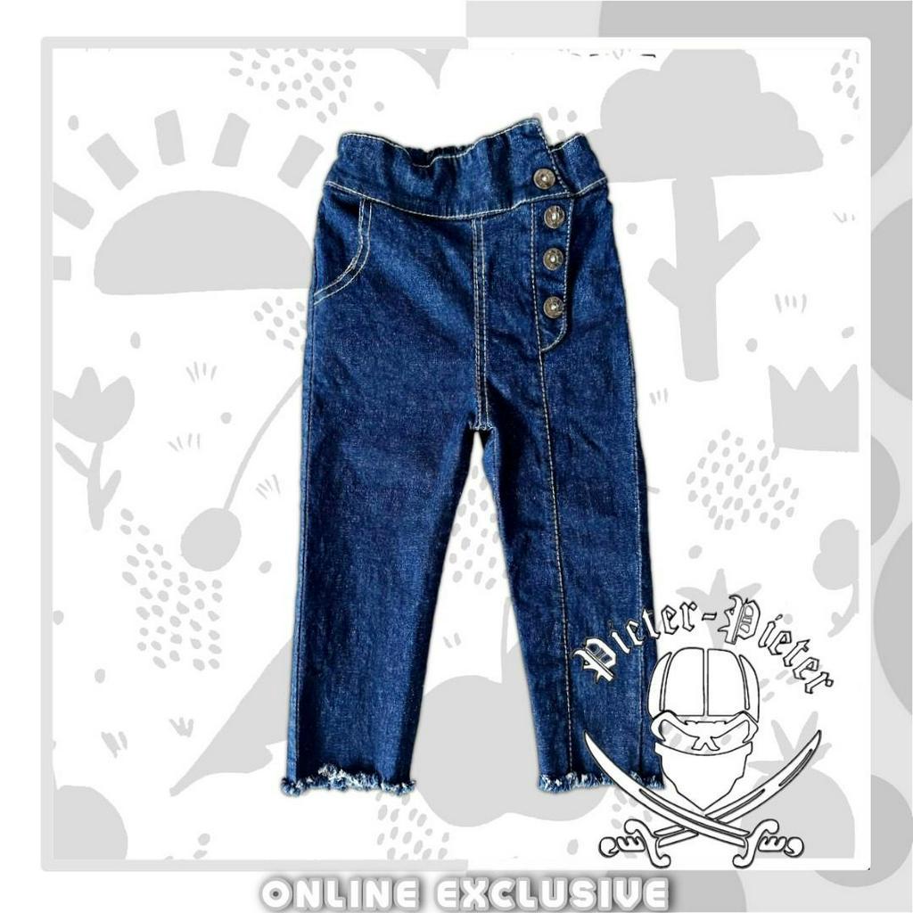 Celana Jeans Anak Cewek Model Mischa Rawis Pensil Usia 1-13th