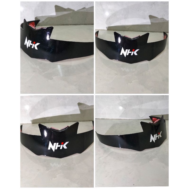 spoiler helm nhk gp 1000 black glossy