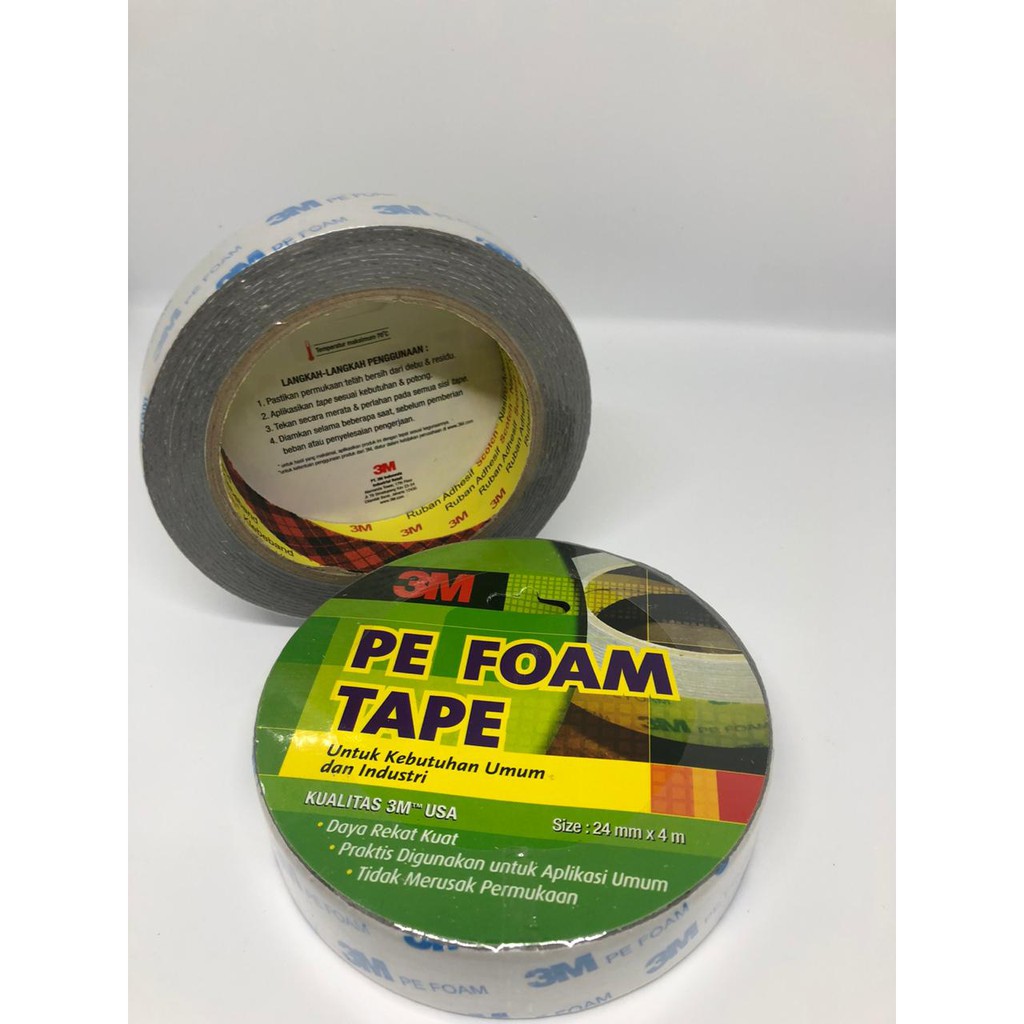 

DOUBLE TAPE BUSA 3M Pe Foam Tape 24mm x 4M ORIGINAL 1