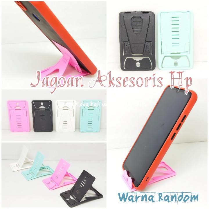 CARD PHONE Stand Holder Universal Dudukan Hp Super Slim dan Praktis Warna RANDOM