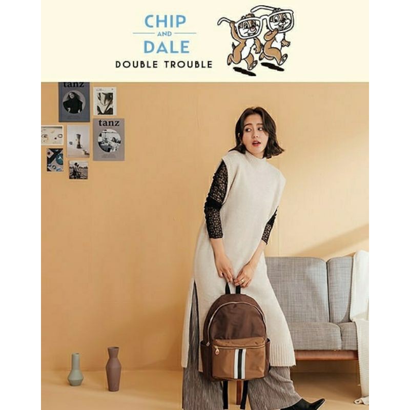 [READY STOCK] Gracegift x Disney Backpack/Ransel Chipdale Strip