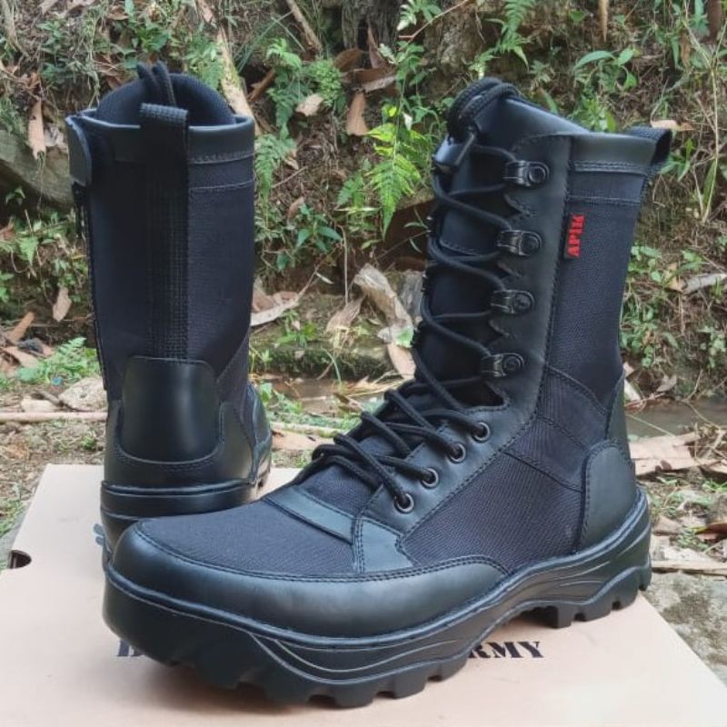 SEPATU PDL JATAH TNI KULIT SAPI ASLI SEPATU PDL TNI POLRI SECURITY